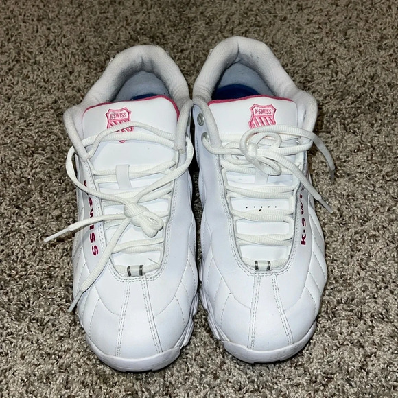 K Swiss SS Shock Spring Leather Lace Up Athletic Womens Shoes - Picture 1 of 8
